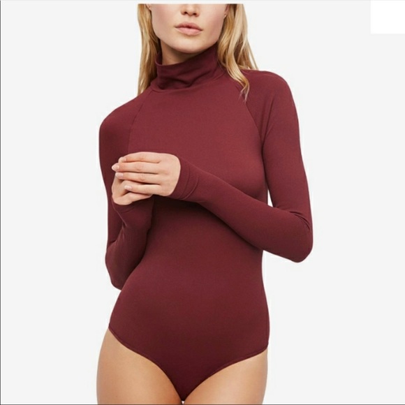 NWT Free People ribbed turtle neck bodysuit - Picture 2 of 10